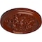 Ekena Millwork Katheryn Ceiling Medallion (Fits Canopies up to 2 1/8"), Hand-Painted Firebrick, 14 1/2"OD x 2 3/4"P CM14KTFIF - alternate 4